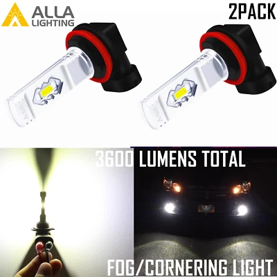 Alla Lighting H11 Super Bright 6000K Fog Cornering Light Bulb Direct Replacement - Imagem 1 de 4