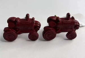 Tractor Drawer Pull Knobs Metal Red Distressed NWT Hobby Lobby Country Farm - Picture 1 of 8