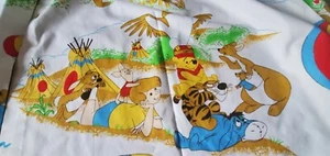 Vintage Winnie Puuh Vorhänge ~ Sears ~ Perma Prest ~ 2 Paneele ~ Kinderzimmer Dekor - Bild 1 von 12