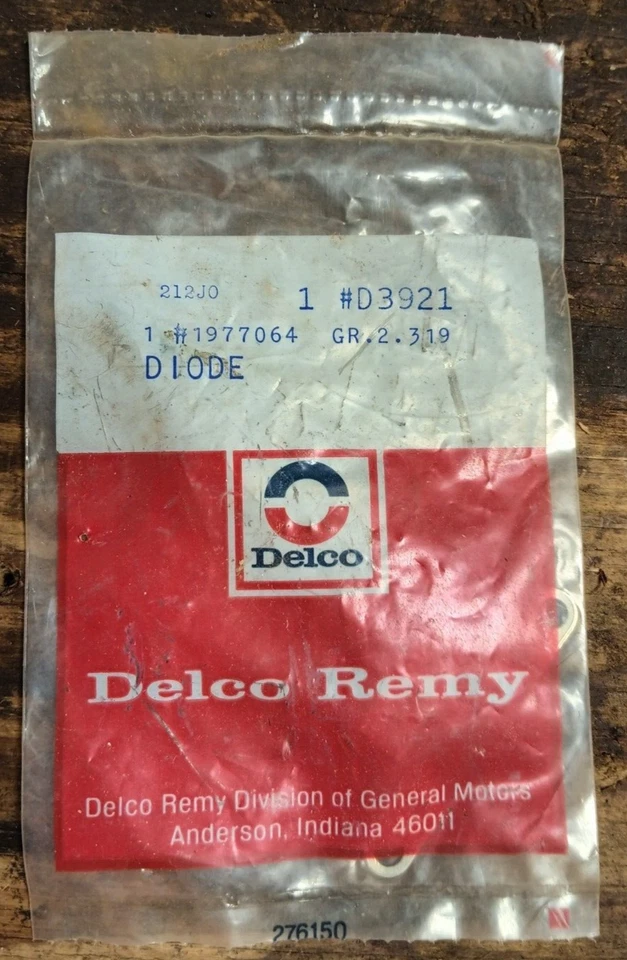 NOS OEM Rectifier/Diode for 1985-1990 GMC P2500 & P3500 - AC# D3921 / GM1977064 — 第 1/3 张图片
