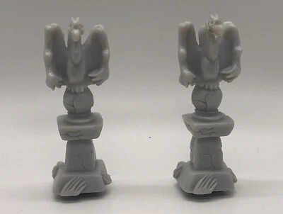 Scooby Doo Haunted House 3D Board Game Replacement Parts - 2 Vulture Statues - Image 1 of 4