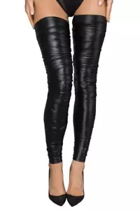 Noir Handmade - Powerwetlook Polainas En Para Negro - S-3XL - Imagen 1 de 1