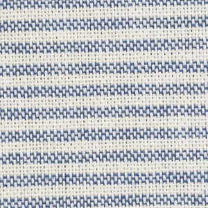 Tapicería cortinas lavables azules tela a rayas Oxford de doble ancho - Imagen 1 de 6