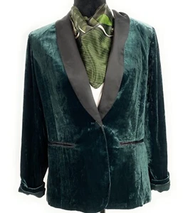 Chaqueta de fiesta formal Gili para mujer 1 botón verde oscuro talla 10 EE. UU. - Imagen 1 de 9