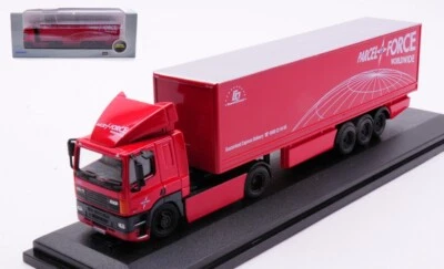 MODELLINO CAMION STATICO OXFORD BILICO DAF 85 2 AXLE 40FT TRAILER PARCELF 1/76 - Immagine 1 di 4