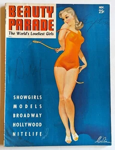November 1943 Beauty Parade Magazine Vol 2 No. 6 Spicy Pinups Merlin Cover - Picture 1 of 2