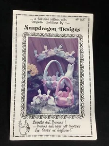 1985 - Snapdragon Designs Patterns, "Baskets & Bunnies" Desd. by Chris Calloway - Picture 1 of 3