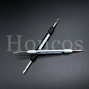 2 X Watch Repair Spring Bar Tool Link Remover Pin Pusher Ruler Fits for Rolex - Picture 1 of 16