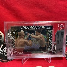 2023 Panini Select UFC - Octagonside  Zebra Prizm Movsar Evloey  #296 BGS 8.5