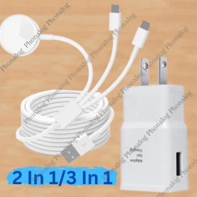 Cable cargador magnético cargador rápido para Apple Watch/iPhone 14 13 12 Pro Max/iPad Foto 1 de 4