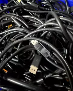 Job Lot Quantity 35 x DP Display Port Cable Male to Male - Mix DP Cables - Used - Picture 1 of 2