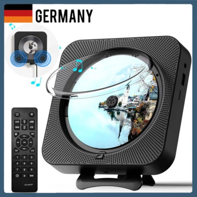 CD Player mit Bluetooth HiFi Lautsprecher Fernbedienung FM-Radio AUX/USB Tragbar - Bild 1 von 4