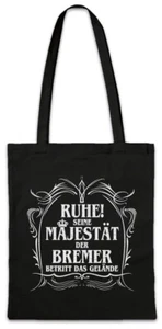Seine Majestät Der Bremer Hipster Bag Stofftasche Stoffbeutel Bremerhaven - Picture 1 of 1