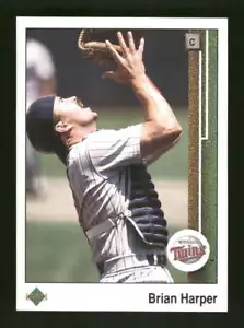 1989 Upper Deck #379 Brian Harper NM Near Mint Twins BXCP20 - Picture 1 of 2