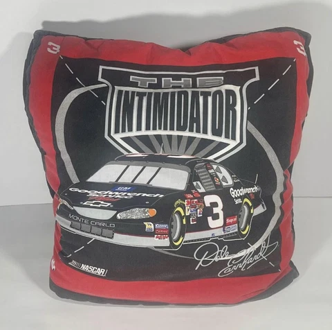 The Intimidator Dale Earnhardt Sr Pillow 16” Square Doubles As A Blanket Cover