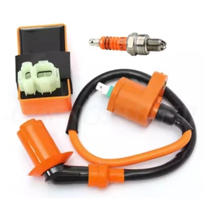 Performance 6 Pin AC CDI Box Ignition Coil A7TJC Spark Plug for GY6 50cc-150cc - Picture 1 of 6