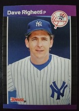 Dave Righetti - New York Yankees- 1989 Donruss Baseball Card #78