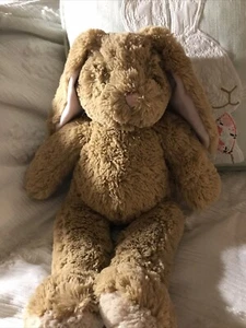 Build A Bear Rabbit Brown Pink 16" Plush Floppy Ears Bunny - Picture 1 of 4
