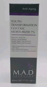M.A.D Skincare Youth Transformation Glycolic Moisturizer 7% 1.7oz Exp 9/2026 $66 - Picture 1 of 7