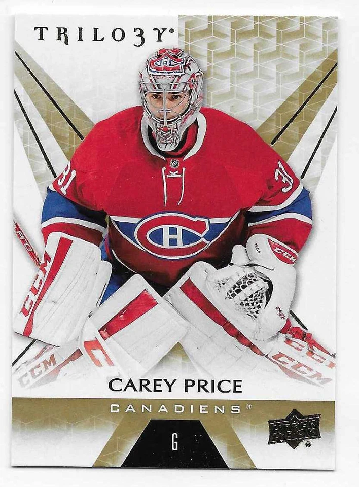 16/17 UPPER DECK TRILOGY BASE Hockey (#1-50) U-Pick from List - Image 1 of 1