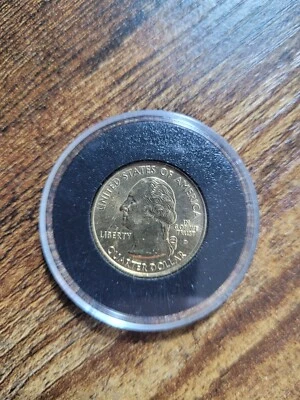 GOLD PLATED 2006-D COLORADO U.S. STATE QUARTER  - Image 1 of 2