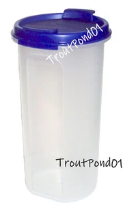 TUPPERWARE Modular Mates rund #3 22 Unzen Parmesan Käse Shaker Dichtung blau - Bild 1 von 4