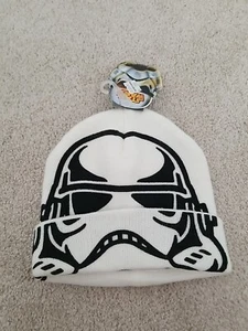 Star Wars Stormtrooper Flip-down Reveal Beanie Youth Kids White - Picture 1 of 9