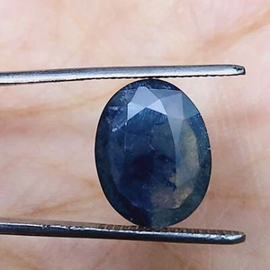 7.05 Ct Natural Ceylon Blue Sapphire Oval Cut Faceted Loose Gemstone - Picture 1 of 5