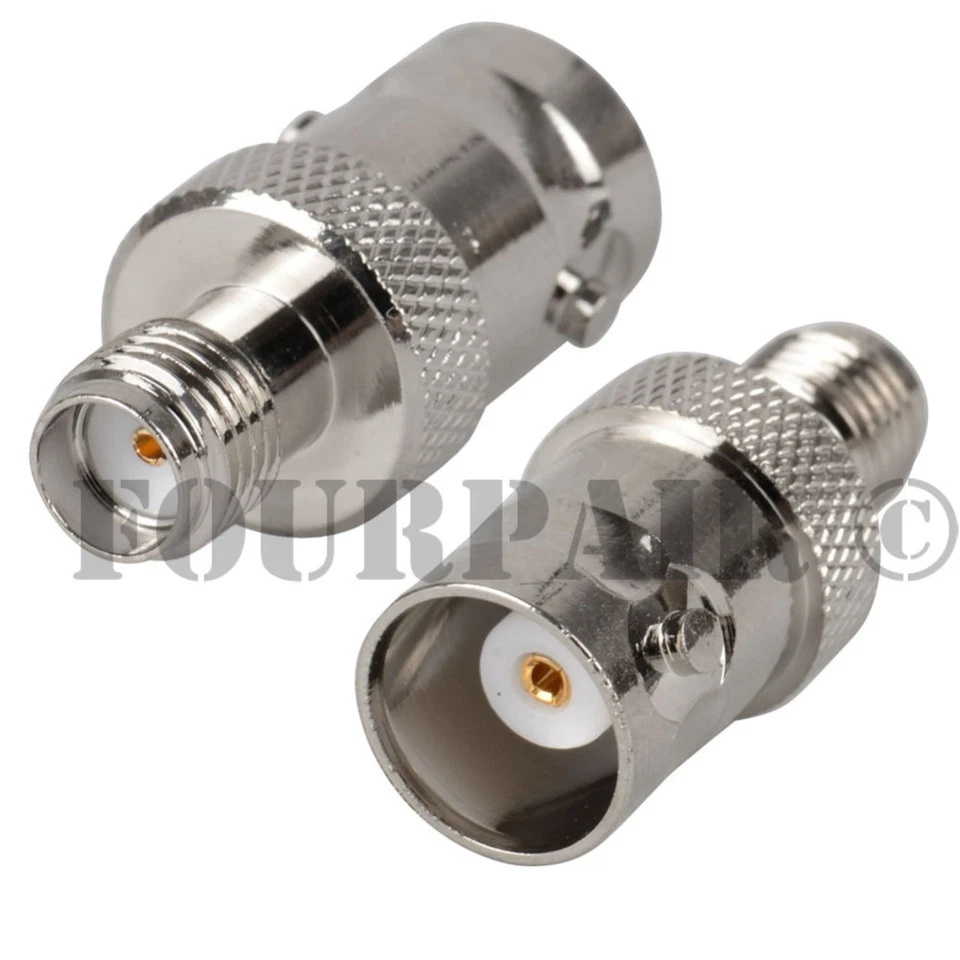 SMA Female to BNC Female - RF Coax Coaxial Adapter Converter Connector Jack New - Image 1 of 1