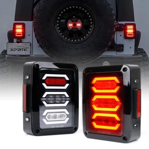 Nuevas luces traseras LED para Jeep Wrangler JK JKU 2007-18 freno trasero luz señal de giro - Imagen 1 de 7
