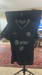Womens Size Medium Nike Club America 2021-22 3rd Stadium Jersey DB5801-010 Black - Picture 1 of 6