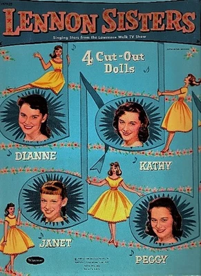 VINTAGE UNCUT LENNON SISTERS PAPER DOLLS~4 DOLLS & 20 PGS CLOTHING~PERFECT COND - Image 1 of 4