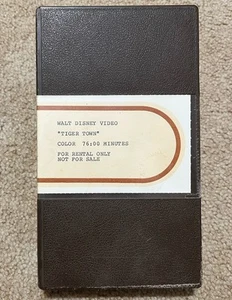 TIGER TOWN - 1983 - Walt Disney Video VHS - Rental RARE - Lindsay Barr * EX - Picture 1 of 3