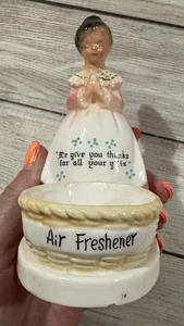 RARE Enesco Mother in the Kitchen Pink Prayer Lady Air Freshener HTF - Picture 1 of 6