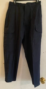 NEW Cintas Men’s Size 30 x 28 Black Cargo Uniform Stretch Work Pant 270-20 NWT - Picture 1 of 7