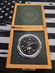 Moon Eyes Drag Racing Air Density Gauge with Wooden Box - Picture 1 of 11
