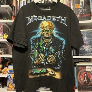 Vintage 00’s Megadeth VIC Rattle bone Band Tee Size 2XL 2003 Y2K - Picture 1 of 4