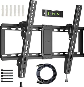 BONTEC Staffa da Parete per TV per La maggior parte 37-82" Inclinabile Supporto a Parete VESA 600x400mm 60kg - Foto 1 di 8