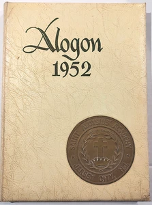 SAINT ALOYSIUS Girls Academy Jersey City NJ 1952 Alogon Yearbook Signed Vintage - Picture 1 of 5
