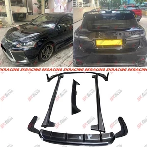 For Lexus CT200h 2014-2017 Carbon Front Rear Bumper Lip Side Skirts Spoiler Wing - Picture 1 of 30