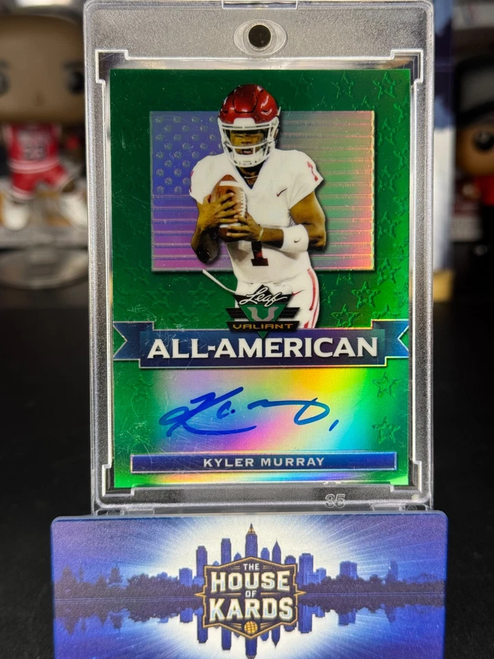2019 Leaf Valiant - All-American Kyler Murray #AA-KM1 Green /75 (AU, RC)  - Image 1 of 1