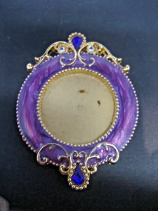 Floral design miniature picture frame fridge magnet - refrigerator magnet - Bild 1 von 5