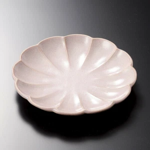 Plate φ16.6cm H2.5 cm Mino Ware Japanese pottery Pink Petal Made in Japan - Picture 1 of 5