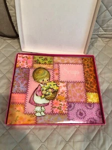 'Scrapbook' Hallmark ~ Patchwork rosa ~ Flores para niñas ~ De colección 1971 ~ Nuevo - Imagen 1 de 2