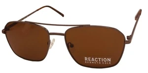 Kenneth Cole Reaction Mens Sunglass Shiny Black Rec Metal Aviator, KC1429. 9E - Picture 1 of 11