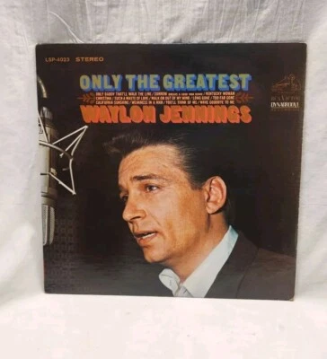 Waylon Jennings Only The Greatest Record Vinyl LP VG  - Image 1 of 4