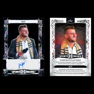 2024 Leaf Sports Heroes MJF Orange Shimmer Auto 1/5 AEW Wrestling SP SSP BA-MJF - Picture 1 of 1