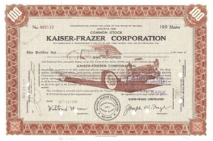 STOCK(S) KAISER FRAZIER AÑOS 40 con COCHES Marrón (Kaiser) Azul (Frazier) COMPRA 2 OBTÉN AMBOS - Imagen 1 de 2