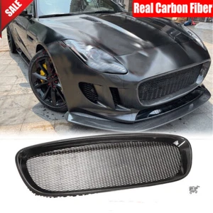 Parrilla de parachoques delantero de carbono real apta para Jaguar tipo F 2 puertas 2013-16 - Imagen 1 de 14