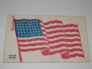 POSTALES DE CUERO DE LA ERA CINCO 1901-1907 - BANDERAS PATRIÓTICAS AMERICANAS ESTRELLAS RAYAS - Imagen 1 de 10